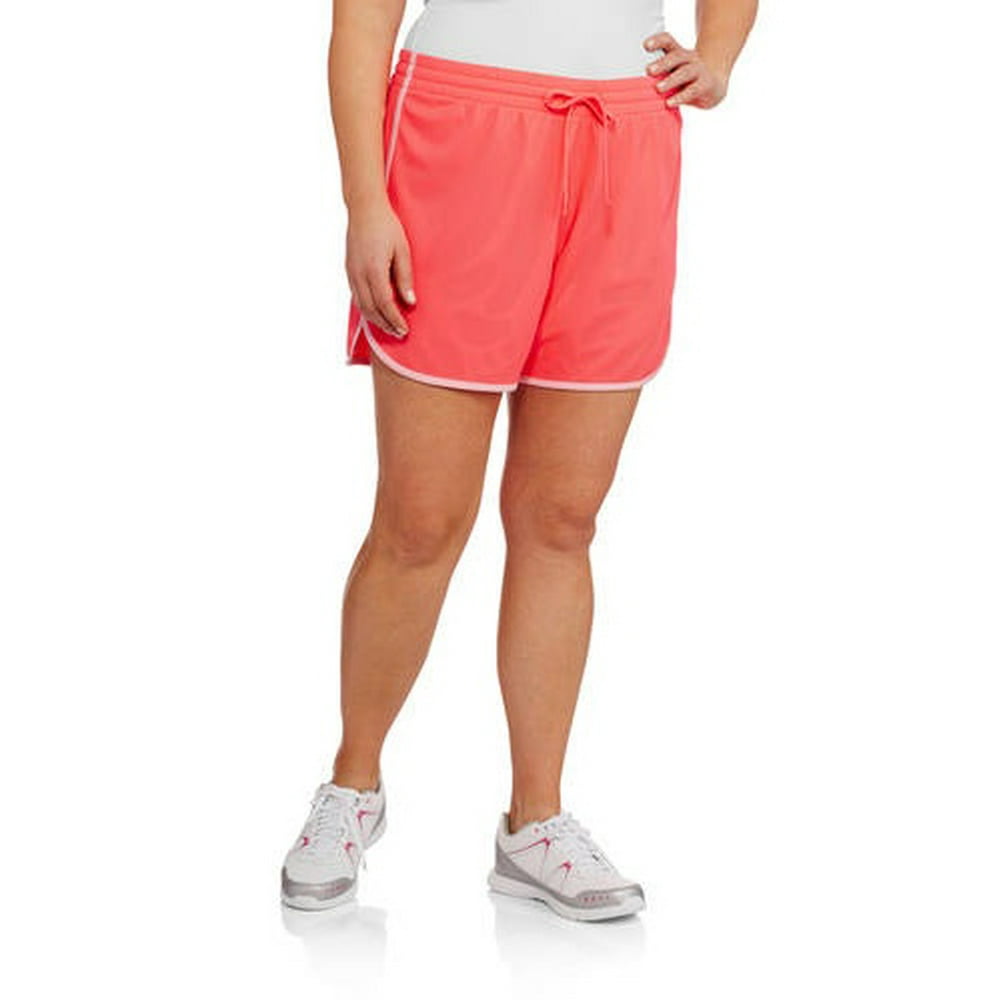 Danskin Now - Women's Plus-Size Active Mesh Short - Walmart.com ...