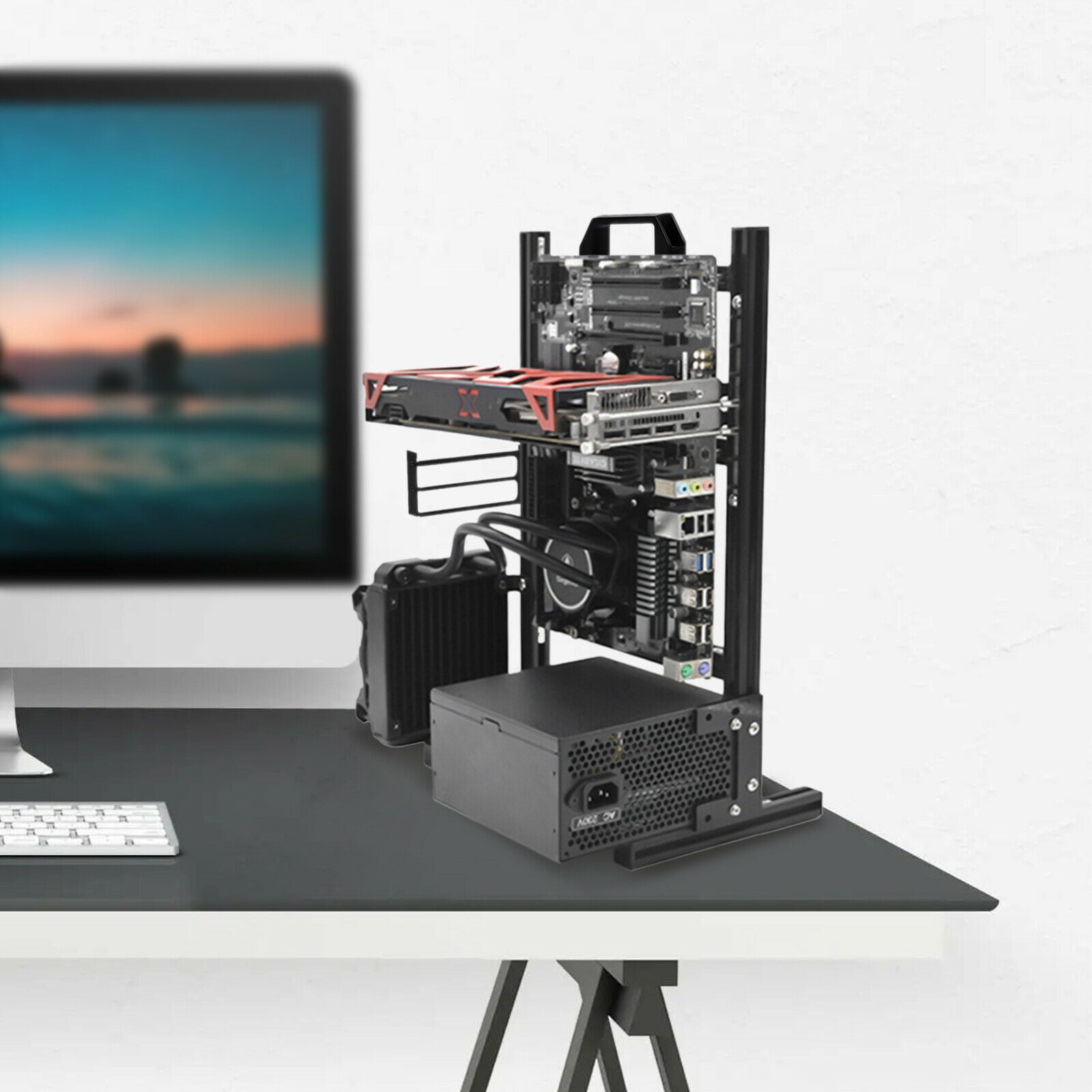 Casis Rak Terbuka menegak untuk Kes PC DIY dengan Malaysia Ubuy