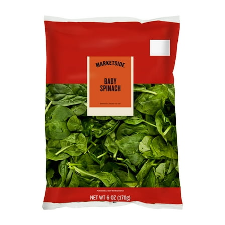 Marketside Fresh Baby Spinach, 6 oz Bag (Fresh)