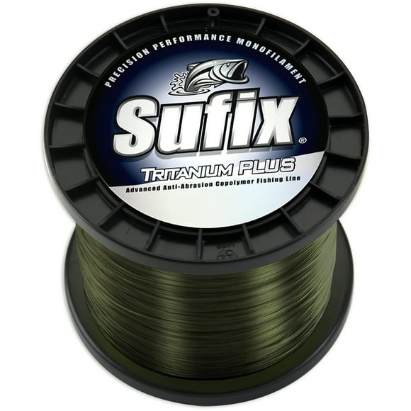 Sufix Ligne de Pêche Tritanium Plus Vert Foncé (4395 yds) - Test de 14 lb