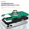 thumbnail image 4 of Allytechgroup iPhone 17 Pro Max Case with Anti-Spy Screen Protector, Ring Holder Kickstand Anti-Scratch Magnetic Back Cover Compatible with Car Mount Rugged Hybrid TPU PC Phone Case, Darkgreen, 4 of 7