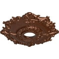thumbnail image 3 of Ekena Millwork 18"OD x 3 1/2"ID x 1 1/2"P Riley Ceiling Medallion (Fits Canopies up to 4 5/8"), Hand-Painted Copper Penny, 3 of 5