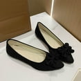 thumbnail image 2 of Busydd Womens Dress Shoes Comfortable Pointed Toe Slip on Shoes Casual Trendy Decorative Bow Women's Flats 43, 2 of 4
