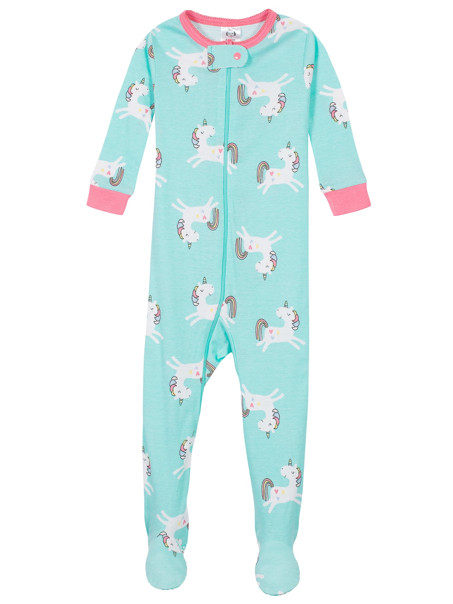 Gerber Baby & Toddler Neutral Snug Fit Footed Cotton Pajamas, 4-Pack, Sizes 0/3 Months-5T