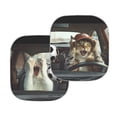 thumbnail image 3 of KUIFORTI 2 Pcs Car Windshield Sun Shade Cute Cat Sunshades 28.5"x25.5" Car Shades for Front Windows, Quick Fold Block UV Reflect Heat to Keep Your Car SUV Van Truck Cool, 3 of 5