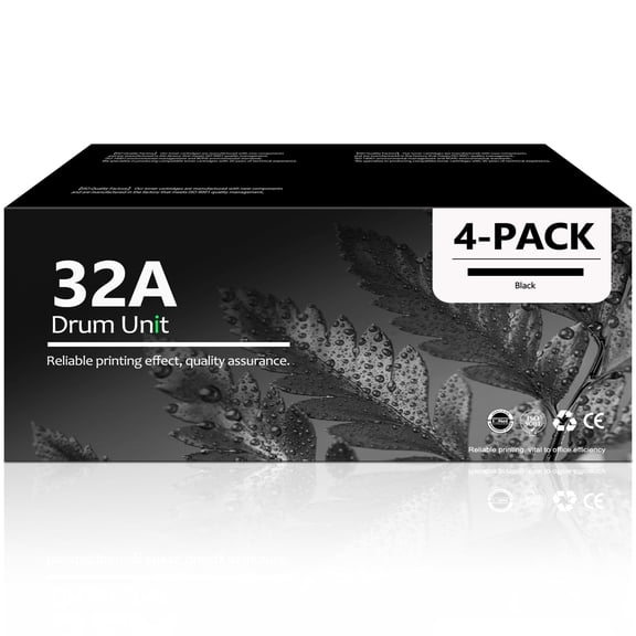 32A Drum Unit (NO Toner) Compatible for HP 32A Drum Unit for LaserJet Pro M203 M227 M230 Printer (4 Pack)