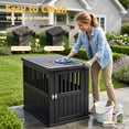 thumbnail image 5 of MINDYES 30" Dog Crate Furniture, Medium Small Dog Cage with Locking for Indoor, Black, 5 of 8