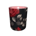 thumbnail image 2 of Rose Dark Coffee Mug Fun Custom Ceramic Mugs 11oz Pink, 2 of 5