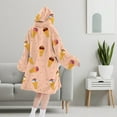 thumbnail image 4 of Wearable Adult Blanket Hoodie - Flannel Blanket Hoodie with Pockets - Sherpa Giant Hoodie Blankets for Women Men, 4 of 6