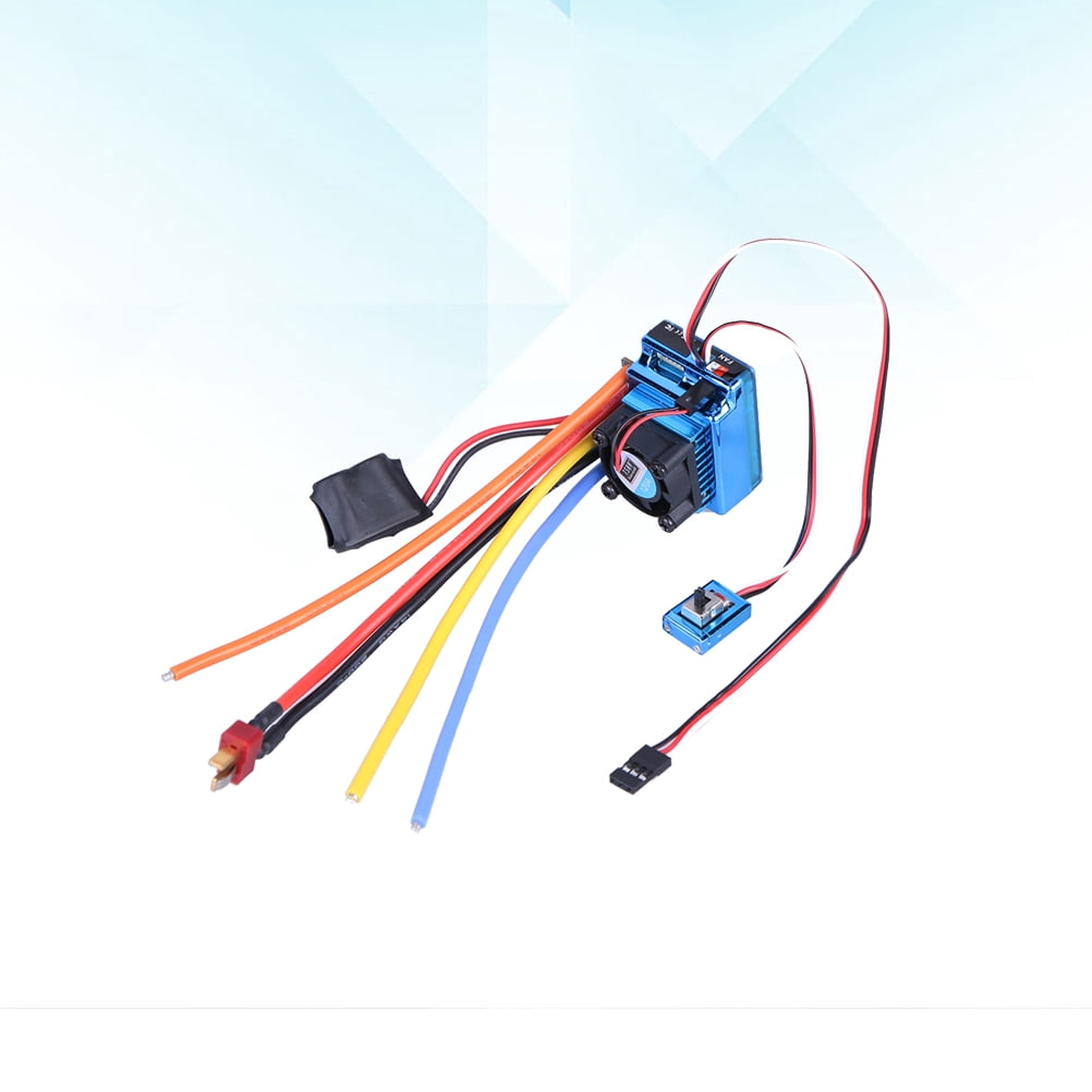 Durable 120A ESC Brushless Electric Controller in Blue for RC Models with Low Internal Resistance