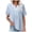 BU1, variant on OSOLU Women V-Neck Solid Color Women Loose Pullover Short Sleeve Summer T-Shirt Tee Tops Breathable Dailywear