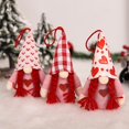 thumbnail image 4 of Farfi-Muñeco de elfo llamativo, tela de costura fina, colgante de Gnomo de árbol de Navidad con luz Led, suministros para fiestas, 4 of 5