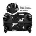 thumbnail image 4 of Lsque Swan And Dragonflies Printed Luggage Cover, Travel Luggage Protector,Scratch and Dirt Resistant, Fits 18-32 Inch Luggage - X-Large, 4 of 9