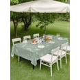 thumbnail image 5 of 60x84 Inch Outdoor Tablecloth with Umbrella Hole Zipper Rectangle Sage Green Butterfly Botanical Rectangular Tablecloths Outside Waterproof Summer Plants Line Art Patio Table Cloth Cover for Picnic, 5 of 8