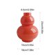 thumbnail image 3 of Jarrón de vidrio en forma de calabaza con acabado transparente, de 23 cm de alto, centro de mesa decorativo moderno para decoración del hogar y la oficina., 3 of 6