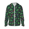 thumbnail image 1 of Fotbe Dino Christmas Party Chaqueta con Protección Solar UPF 50+ para Hombre y Mujer, Camisa con Capucha y Bolsillos-Medium, 1 of 7