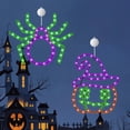 thumbnail image 2 of Halloween Pumpkin Spider Window Light,LED Suction Cup Window Decoration for Glass Door Party Haunted House Indoor Outdoor Seasonal Holiday Display, 2 of 7