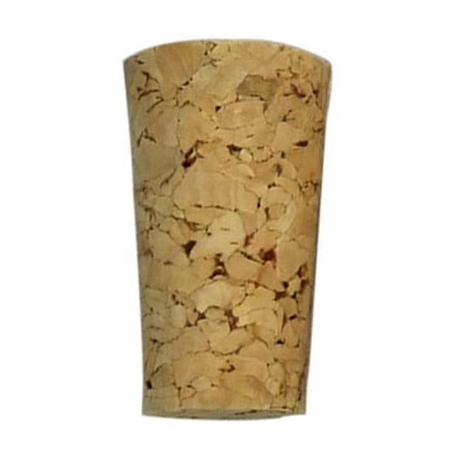OULII 30 Pcs Natural Wooden Wine Corks for Wine Bottles Light Brown Conical Shape Sealing