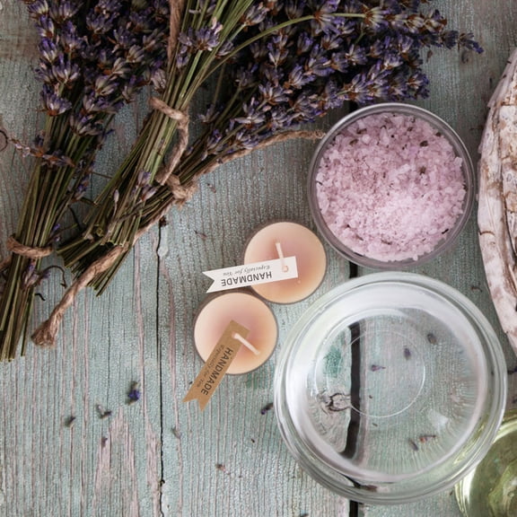 DEMACRIO Candle Labels Kraft Paper Decorative for Home Decoration 45Pcs 2x0.5x0.04in