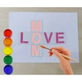 thumbnail image 2 of Large Letter Stencils Numbers Craft Stencils 6 Inch  62 Pcs Reusable Plastic Alphabet Templates for Painting On DIY Art Projects, 2 of 5