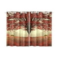 thumbnail image 1 of BSDHOME Beautiful Autumn Day Into The Forest Window Curtain Kitchen Curtain 26x39 inches (Two Piece), 1 of 3