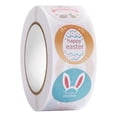 thumbnail image 3 of CoreLiving 8-Design Easter Sticker Roll, Vibrant Spring-Themed Bunny and Egg Labels, Self-Adhesive Craft Stickers for Gift Tags Party Decorations, 500pcs, 3 of 8