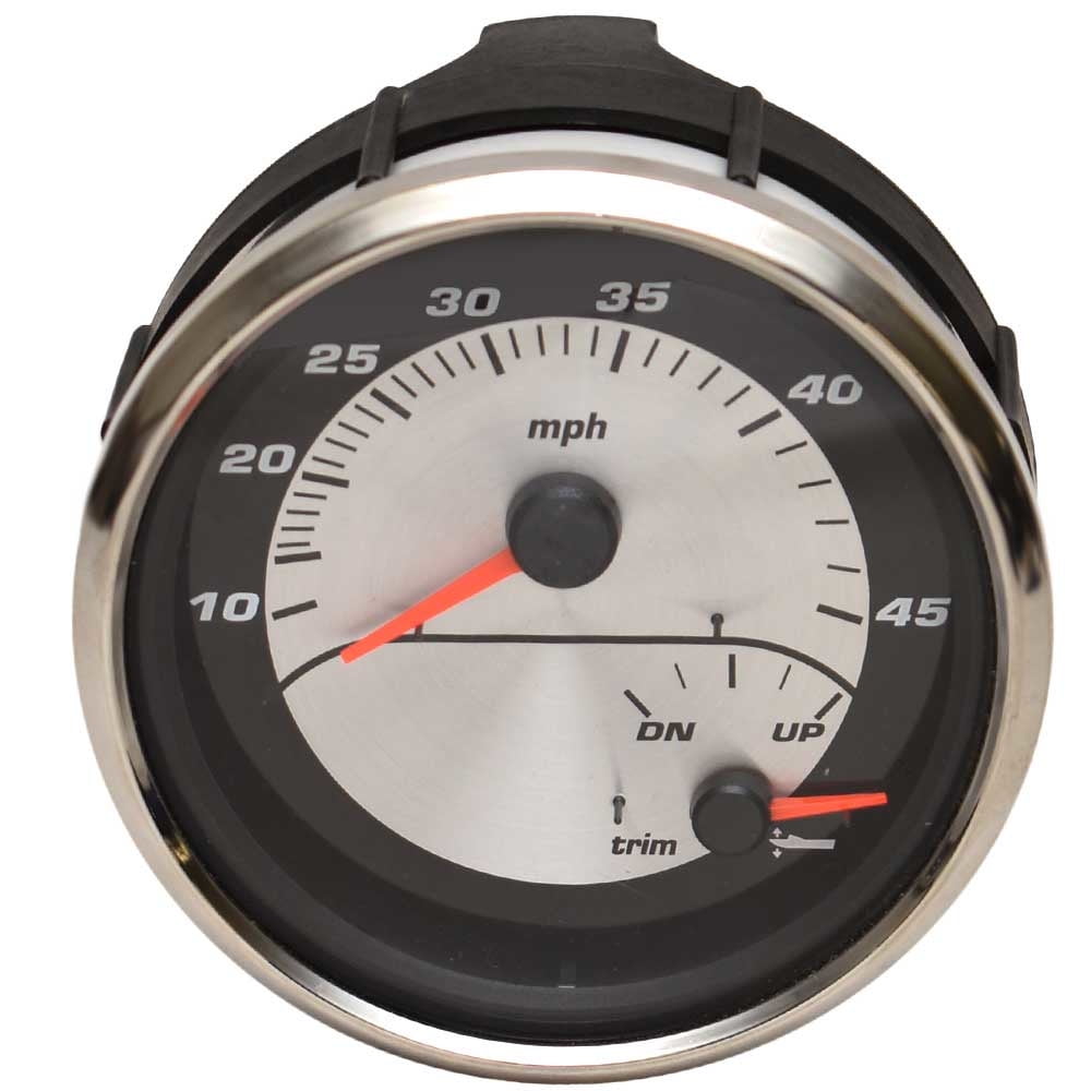 Faria Pontoon Boat MultiFunction Gauge GSC093A Speedometer Trim 4 1/4 Inch