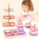 thumbnail image 2 of Juego de simulación de té y comida para niñas, casa de juego de pastel, cocina, juego de té de la tarde, regalos para niños heqiyong LED, 2 of 2