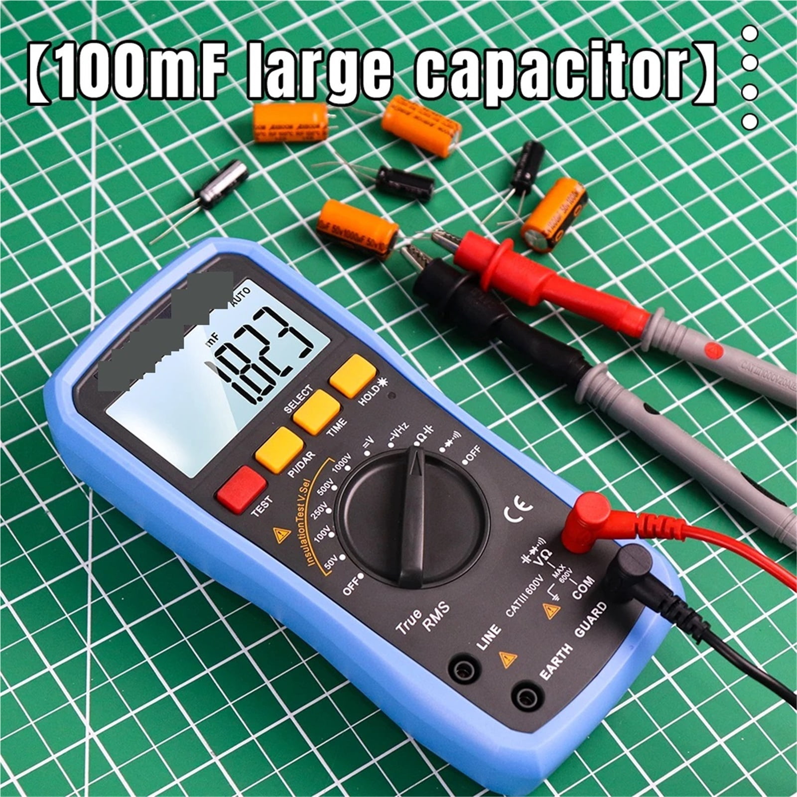 2-in-1 Digital Multimeter Insulation Resistance Tester 1000V Megohmmeter Voltmeter AC/DC Voltage Resistor Meter ,Battery Test