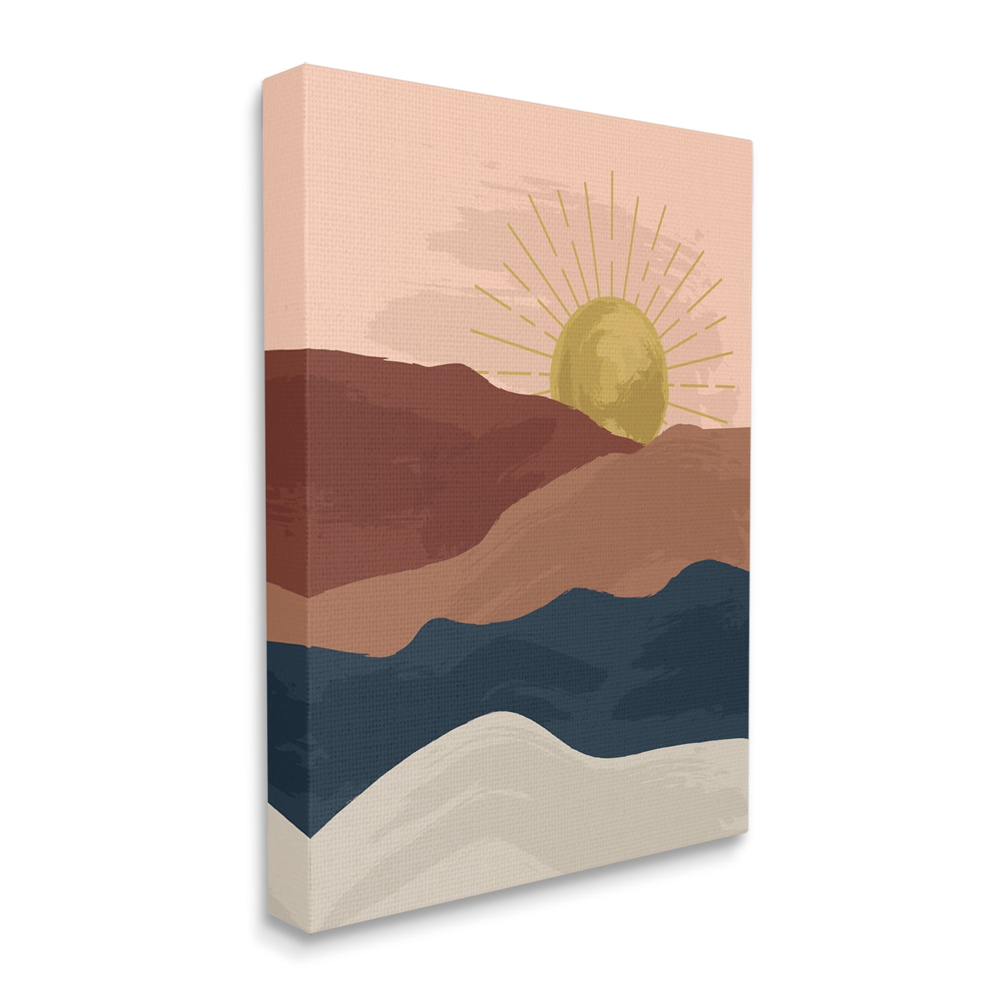 Stupell Industries Wavy Sand Dune Cliffs Deserted Mountains Children's Illustration,24 x 30, Design by Lisa Perry Whitebutton
