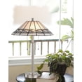 thumbnail image 2 of 23.25" Vibrantly Colored Brush Finish Table Lamp with Dome Shade, 2 of 2