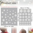 thumbnail image 3 of ERTZAE 135Pc Christmas Window Clings Snowflakes Window Decals Static Window Stickers For Christmas Decorations Windows Decor Ornaments Xmas Party Supplies Thanksgiving Party Decor, 3 of 7
