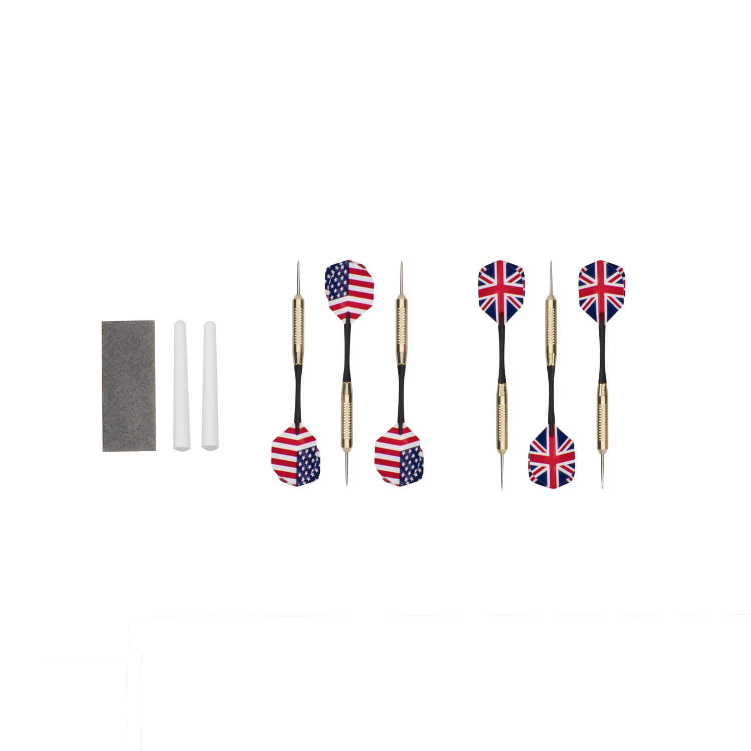 DMI Sports Bristle Dartboard Illuminated Cabinet Set