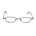 thumbnail image 2 of EYE ZOOM Compact Light Metal Portable Reading Glasses with Pocket Hard Case for Men and Women, Gunmetal, +1.25, 2 of 5
