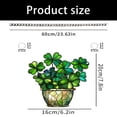 thumbnail image 3 of Stained Glass Window Green Clovers Sun Catchers Colorful Window Panel Bless Suncatchers Decors Home Decors, 3 of 8
