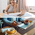 thumbnail image 4 of Non-Slip Desk Pad,Mouse Pad,Waterproof Pvc Leather Desk Table Protector,Ultra Thin Large Desk Blotter, Easy Clean Laptop Desk Writing Mat For Office Work/Home/Decor(31.5" X 15.7"), 4 of 4