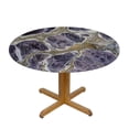 thumbnail image 3 of Orinice Marble Sculpture Abstract Expressionism Round Table Cover Stain Resistant Washable Indoor Outdoor Tablecloth Kitchen Dining Wedding Parties Picnic Camping 100% Polyester Fiber 38-42, 3 of 8