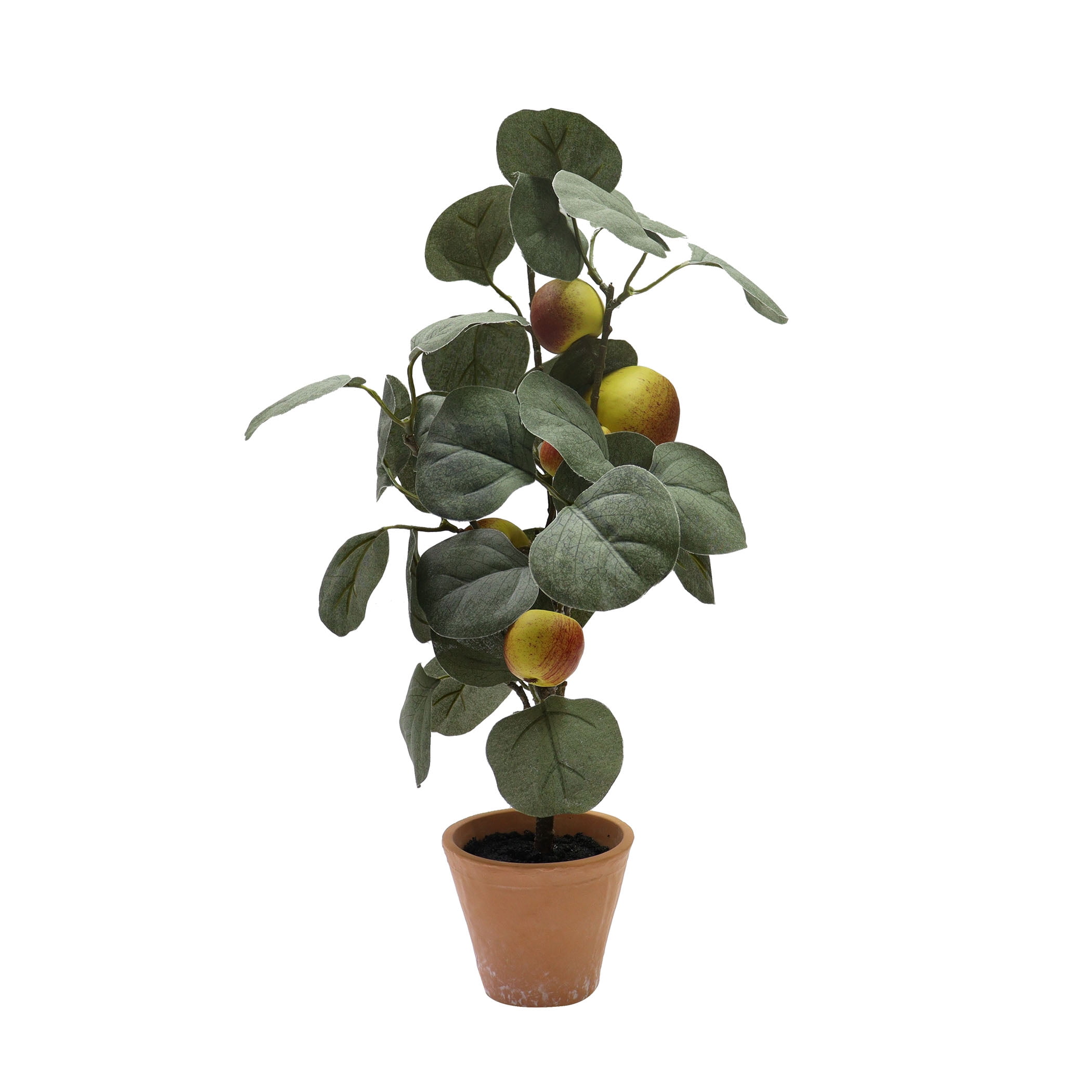 Nature's Mark 17’’H Artificial Apple Tree Plant in Ceramic Pot