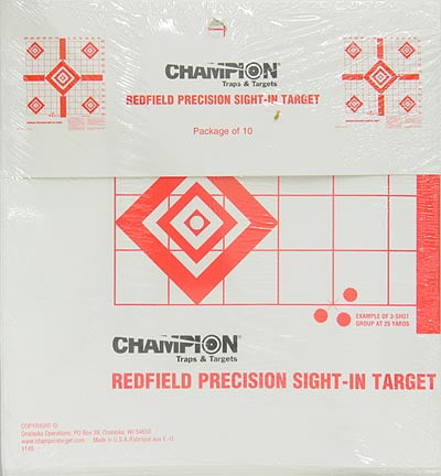 Champion Precision Sight In Targets, 10-pack, 16"x15.75", 47388