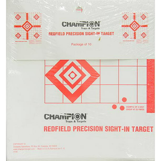 Sidst kassette tyv Champion Precision Sight In Targets, 10-pack, 16"x15.75", 47388 -  Walmart.com