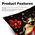 thumbnail image 2 of Seven Starred Iadybird Decorative Pillows Covers Set of 2 - Unique Patterns, 16x16, 18x18, 20x20 Inches - Throw Pillow Covers for Home Decor, Bedroom, Living Room for Various Occasions, 2 of 6