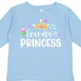 thumbnail image 4 of Inktastic Grandpa's Princess Crown and Flowers Girls Long Sleeve Toddler T-Shirt, 4 of 5
