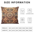 thumbnail image 6 of GOSMITH Boho Vintage Carpet Orange Pattern Antique Ethnic Decorative 2-Piece Short Plush Pillowcase High-Quality White, 6 of 6