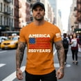 thumbnail image 3 of Men's USA 250th Anniversary Shirt 1776-2026 Patriotic American Flag 250 Years Graphic T-Shirt, 3 of 5