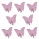 thumbnail image 1 of 8 ganchos de pared con forma de mariposa, para toallas, cuadros decorativos, perchero para oficina, dormitorio, llaves, mochilas y bolsos. Rosa, 1 of 9