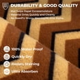 thumbnail image 3 of Welcome Mat, Yamaziot 24"x36" Coir Door Mat for Inside Outside, Outdoor Absorbent Non Slip Utility Entryway Rug Front Doormat, Dirt Trapper, All-Season, Brown, 3 of 6