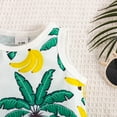 thumbnail image 5 of Coerni Toddler Baby Boys Clothes Tropical Plants Print Tank Top Solid Shorts Outfits Summer Beach Vacation 2 Pcs Sets Hawaii Holiday Set, 5 of 9