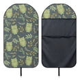 thumbnail image 5 of Chririnla Green Owl Leaf Terry Cloth Car Seat Cover, Waterproof Hooded Moisture Wicking Protector, Universal for Cars, Trucks, Vans and Bucket Seats, 5 of 6