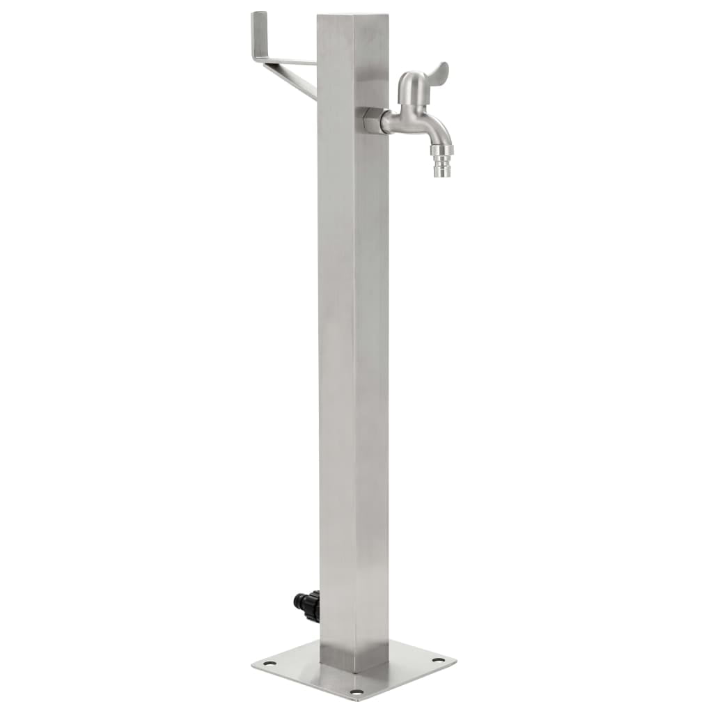 Kepooman Stainless Steel Faucet for Garden, Sliver Kepooman Stainless Steel Faucet for Garden, Sliver