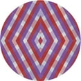 thumbnail image 1 of Ahgly Company Machine Washable Indoor Round Transitional Burnt Pink Area Rugs, 8' Round, 1 of 7